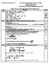 Đáp án đề thi chọn học sinh giỏi cấp trường môn Hóa học Lớp 11 - Năm học 2017-2018 - Trường THPT Nghi Lộc 5
